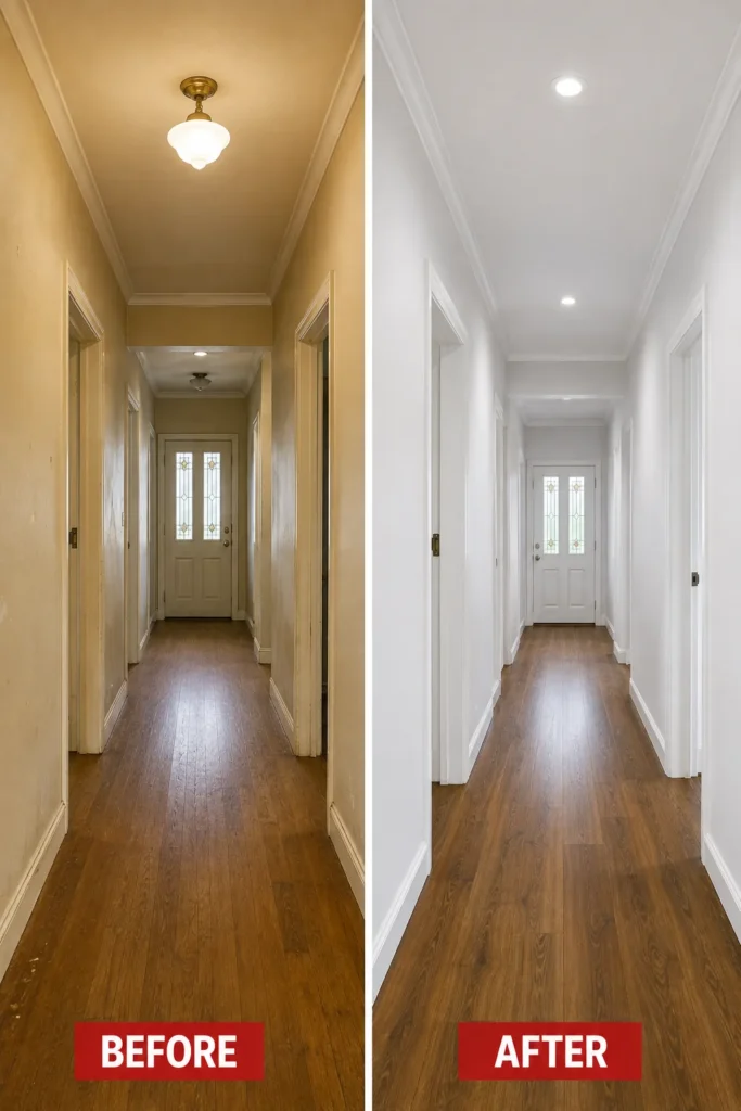 Before and after painting project 15 by Crown Finish Painters Melbourne