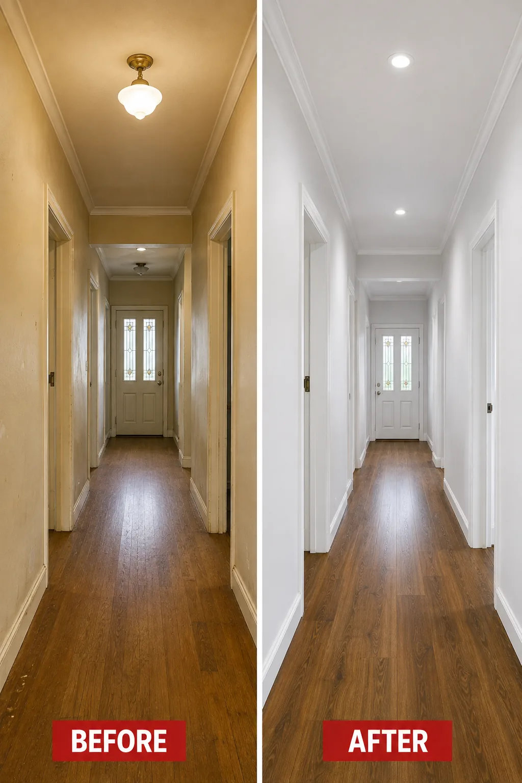 Before and after painting transformation 14