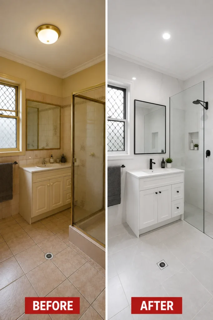 Before and after painting project 16 by Crown Finish Painters Melbourne