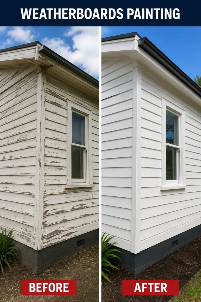 Before and after painting project 22 by Crown Finish Painters Melbourne