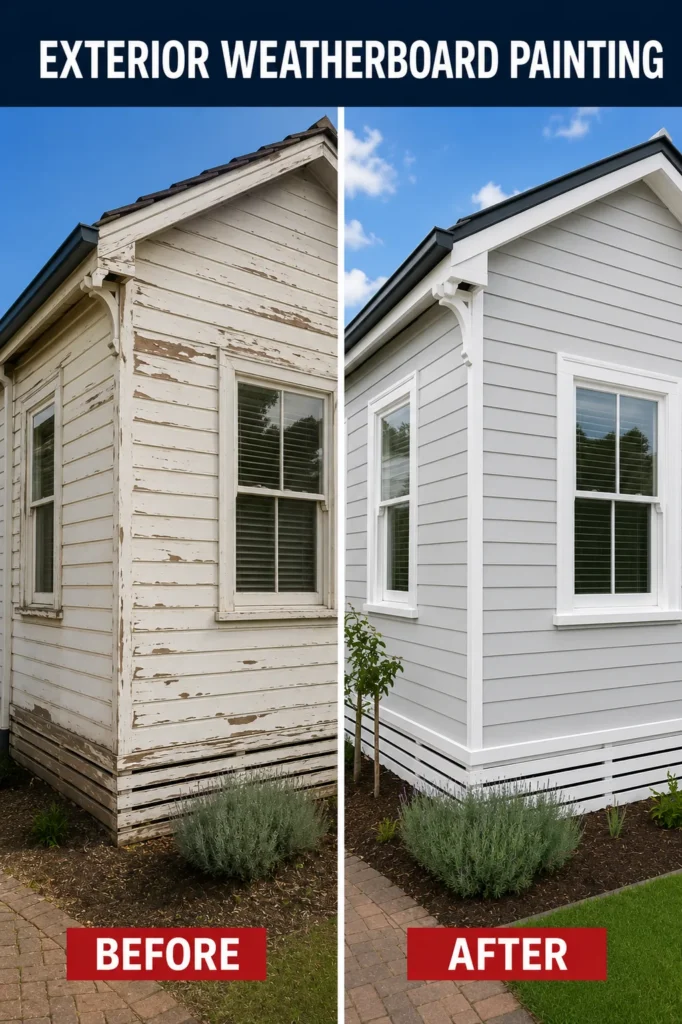 Before and after painting project 23 by Crown Finish Painters Melbourne