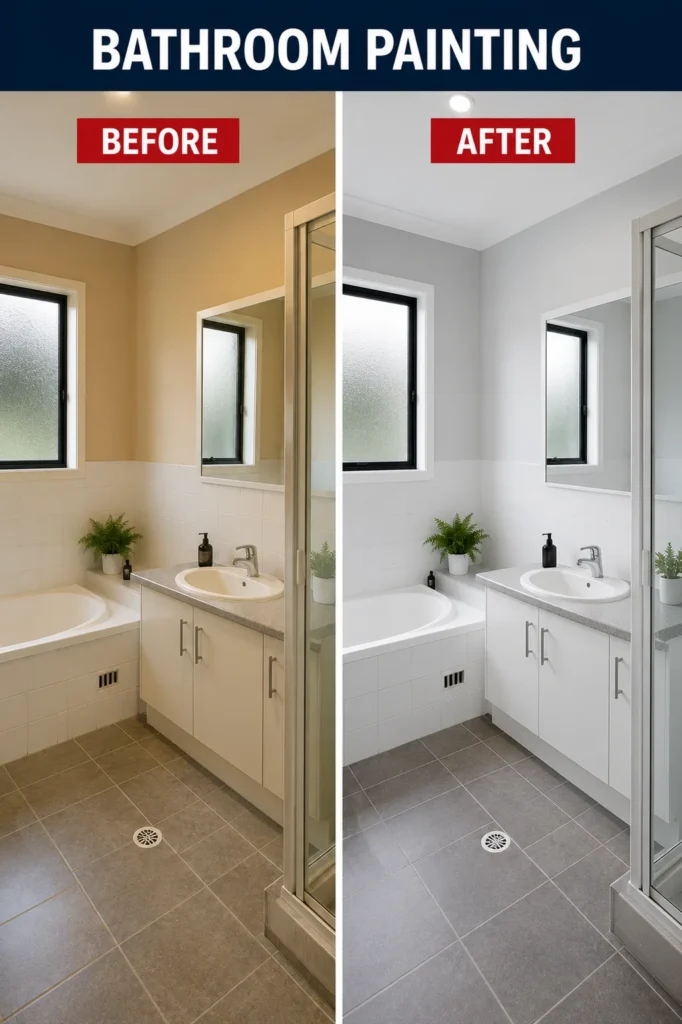 Before and after painting project 26 by Crown Finish Painters Melbourne