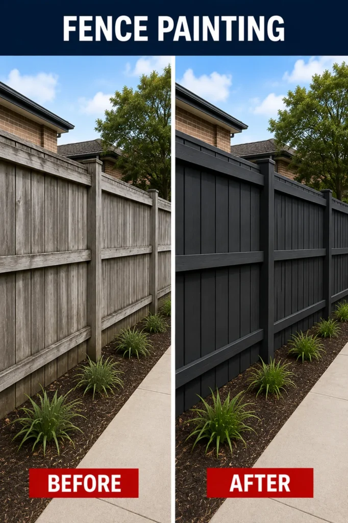 Before and after painting project 29 by Crown Finish Painters Melbourne