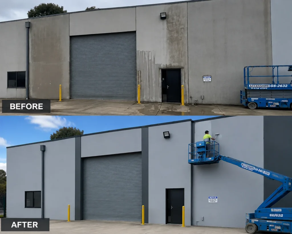 Before and after painting project 33 by Crown Finish Painters Melbourne